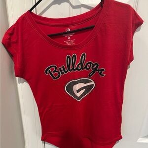 Colosseum Red Bulldogs Short Sleeve Tee